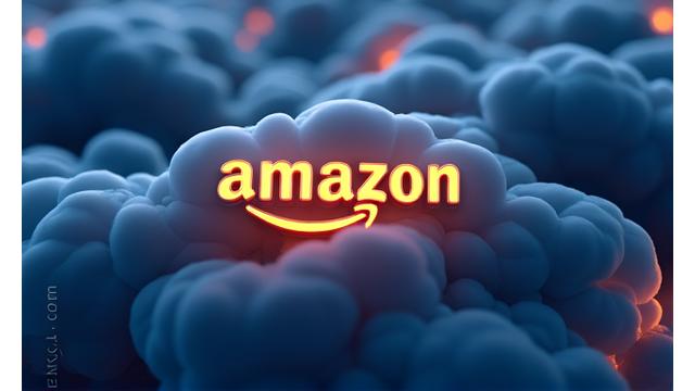 Amazon Luna logosu ve Amazon ekosistemini anımsatan bulut grafikler