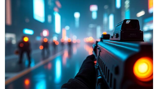 Rekabetçi FPS oyunundan bir sahne