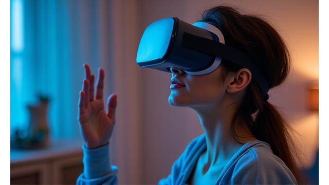 Bir VR kullanıcısının rahat ve doğal bir pozisyonda duruşu.