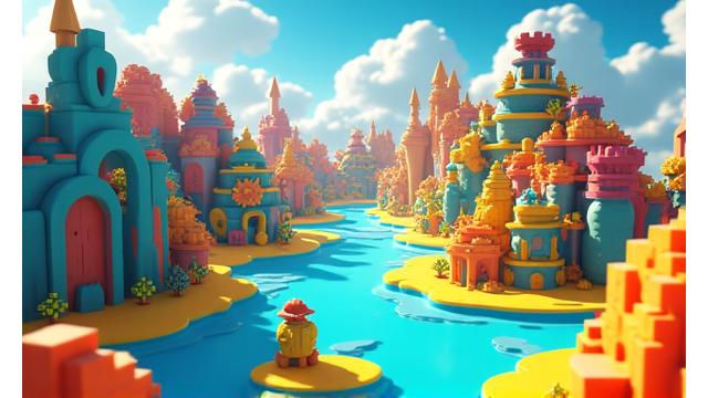 Devasa bir sandbox oyununda prosedürel dünya geneli